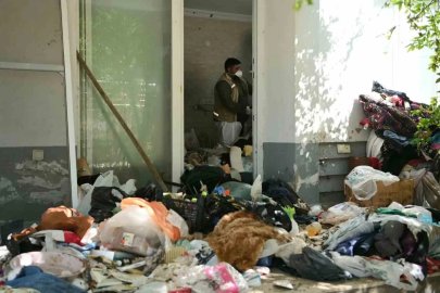 Kuşadası’nda çöp ev operasyonu
