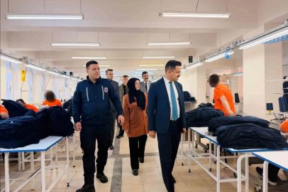 Hükümlülerin üretimi yerinde incelendi
