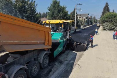 Düzce’de alt yapı sonrası asfalt
