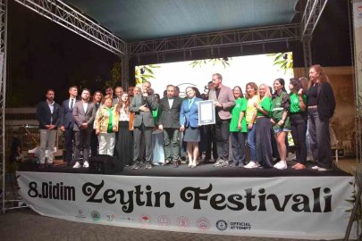 Didim’de zeytinyağıyla ’Guinness Rekor’ denemesi kırıldı
