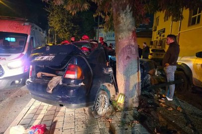 Adana’da ağaca çarpan otomobildeki çocuk öldü, sürücü ağır yaralandı
