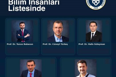 EBYÜ’den 5 akademisyen dünyanın en etkili bilim insanları listesinde
