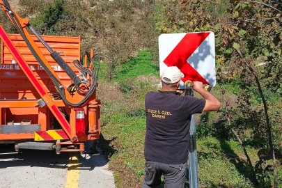 Düzce’de köy yolları için trafik güvenliği çalışması
