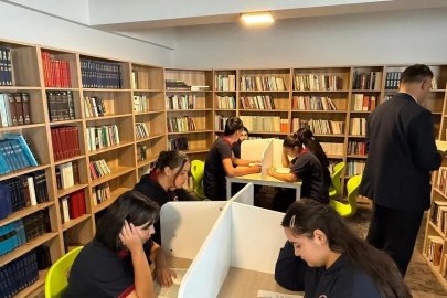 Çağlayan Anadolu Lisesine yeni kütüphane ve eğitim alanları kazandırıldı
