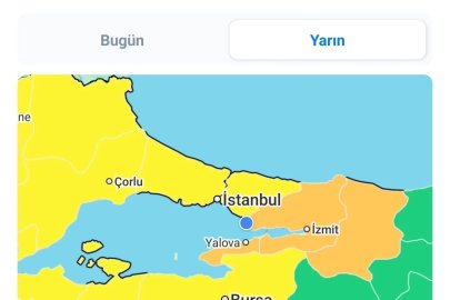 Kocaeli için kuvvetli ve şiddetli sağanak uyarısı
