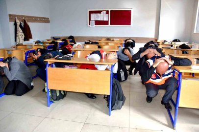 Batman’da okullarda eş zamanlı tahliye tatbikatı
