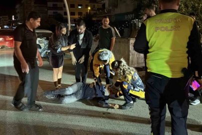 Gazipaşa’da alkollü motosiklet sürücüsü otomobile çarptı
