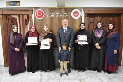 Bilecik’te hafızlara belgeleri verildi
