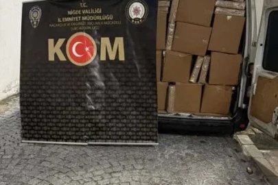 Niğde’de 6 milyon TL değerinde kaçak makaron ele geçirildi
