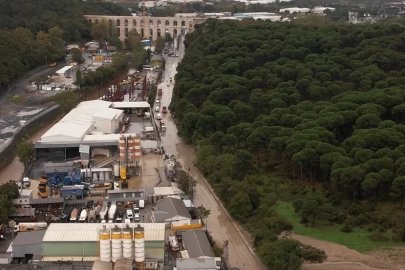 Kemerburgaz’da sular çekildi, geriye çamur kaldı
