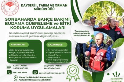 Kayseri’de Sonbahar Bahçe Bakımı Eğitimi!

