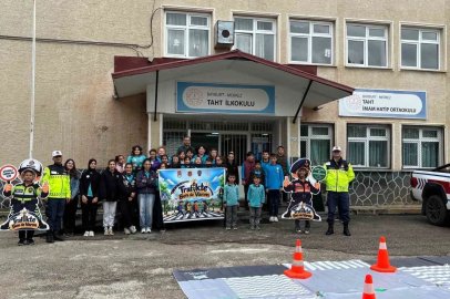 ‘Trafikte Ben de Varım’ projesi köy okulunda başladı
