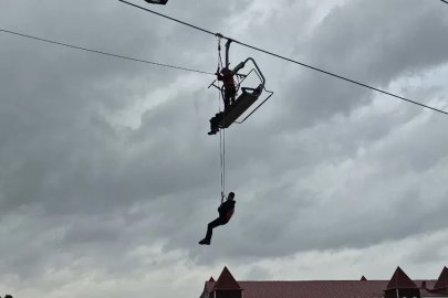 Kars’ta yağmur altında nefes kesen kurtarma tatbikatı!
