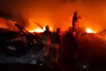 Belen’de konteyner yangını yaşandı
