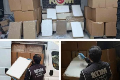 Mobil depoya baskın: 2 milyonu aşkın makaron ele geçirildi
