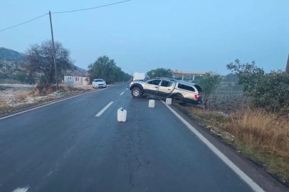 Kayganlaşan yol kazaya neden oldu
