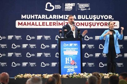 Başkan Akın muhtarlar ve aileleriyle bir araya geldi
