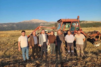 Tavas Belediyesi çiftçiye destek için 480 dekarlık alanda mahsul yetiştirecek

