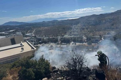 Bodrum’da alevler makilik alana yayıldı
