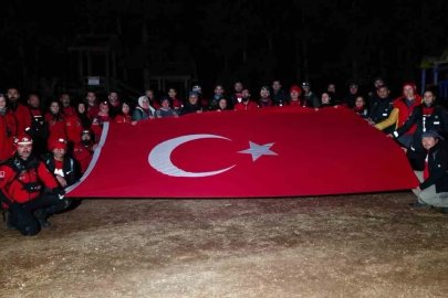 Eskişehir’de gece vakti zorlu arazi şartlarında arama kurtarma tatbikatı
