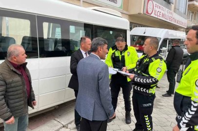 Öğrenci güvenliği için servisler tek tek denetlendi
