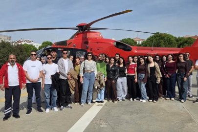 İlk ve Acil Yardım öğrencileri hava ve deniz ambulanslarını inceledi
