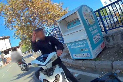 Hem kuralsız, hem ehliyetsiz: Kuryeye çarpıp kaçtığı anlar kameraya yansıdı

