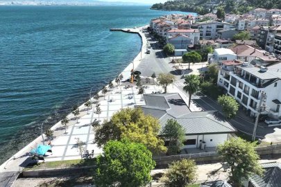 Ulaşlı sahiline 460 metrelik dalga kırıcı set yapıldı
