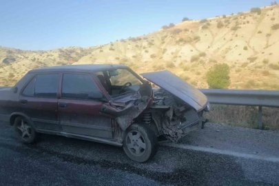 Otomobil bariyerlere çarptı: 1 yaralı
