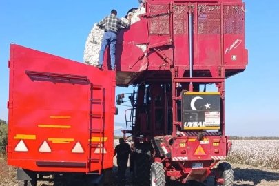 Söke’de pamuk hasat makineleri kontrol ediliyor
