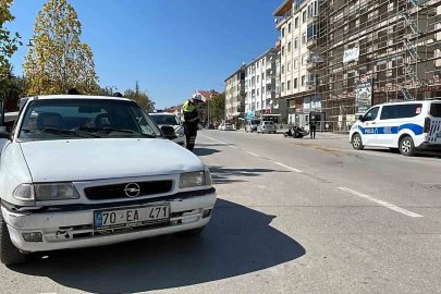 Karaman’da otomobille motosiklet çarpıştı: 1 yaralı
