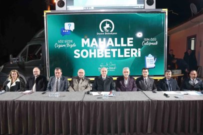 Başkan Özlü Sarayyeri Mahallesi’nde halkla buluştu
