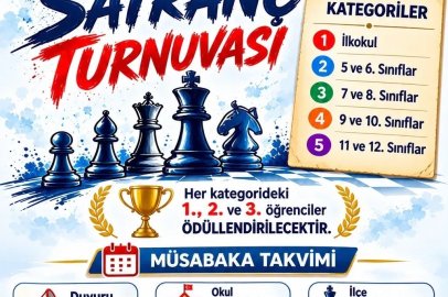 Bolvadin’de öğrenciler satranç turnuvasında yarışacak

