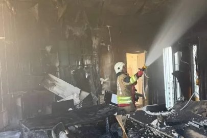 Arsuz’da yanan ev kullanılmaz hale geldi
