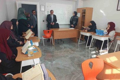Erzincan İl Müftüsü Yazıcı’dan Kız Kur’an Kursuna ziyaret
