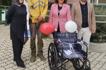 Tehdit soruşturması tekerlekli sandalye bağışıyla sonuçlandı
