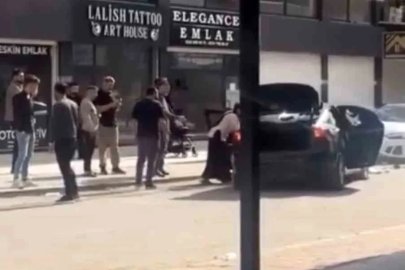 Mardin’de iki taraf arasında çıkan kavgada lüks otomobil hasar gördü
