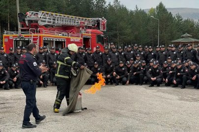 Bayburt POMEM’de yangın tatbikatı yapıldı
