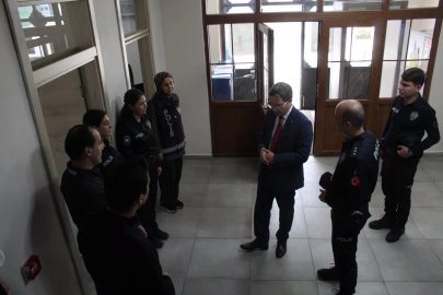 Kaymakam Arıkan’dan ilçe emniyet birimlerinde inceleme
