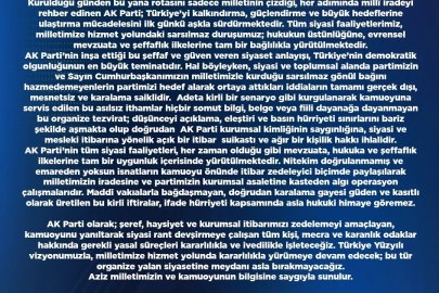 AK Parti’den sosyal medya paylaşımlarına tepki: "Gerekli yasal süreçleri kararlılıkla ve ivedilikle işleteceğiz"

