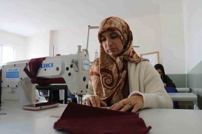 Kursiyerlerin diktiği pijama ve eşofmanlar ihtiyaç sahiplerine ulaştırılıyor
