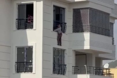 Güvenlik önlemi almadan metrelerce yüksekte çalıştı
