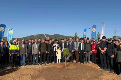 Şehit polis memuru için hatıra ormanı oluşturuldu
