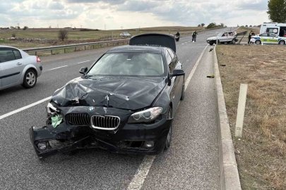 Babaeski’de iki otomobil çarpıştı: 1 yaralı
