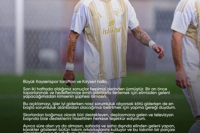 Kayserisporlu Benhur: "Yola inanmışlarla çıkılır, ikna edilmişlerle değil"
