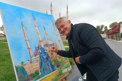 Edirne’de Mimar Sinan’ın şaheseri ressamlara ilham oldu
