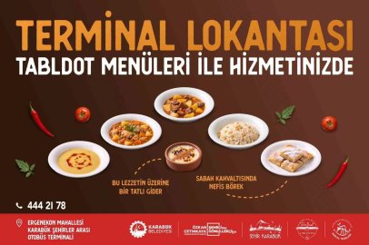 Karabük Belediyesi Terminal Lokantası’nda tabldot menü dönemi

