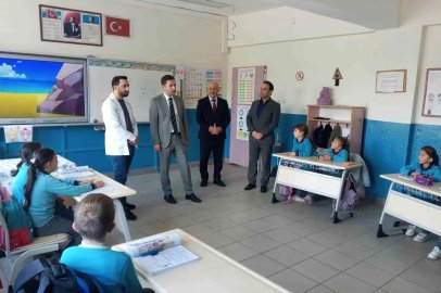 Kaymakam Yıldırım okul, kurs ve pazar ziyaretinde bulundu
