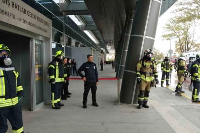 Çanakkale Havalimanı’nda gerçeği aratmayan KBRN tatbikatı
