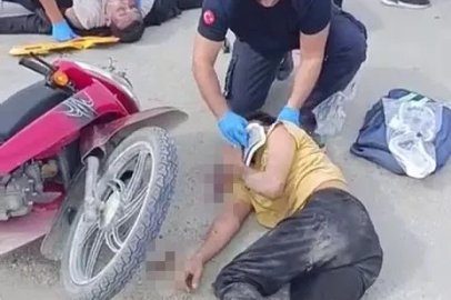 Tırla çarpışan motosikletteki 3 genç yaralandı
